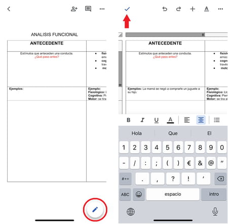 Editar un documento Word desde tu iPhone