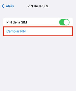 Cómo desactivar o cambiar el PIN de la SIM en iPhone