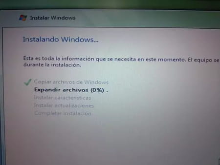 Instalar Windows Vista desde cero