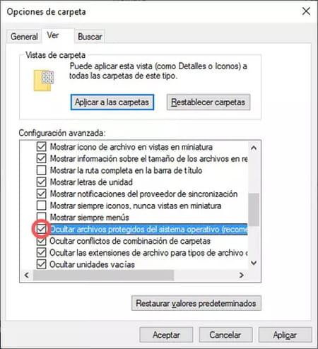 Cómo mostrar archivos ocultos en Windows 10 y 8