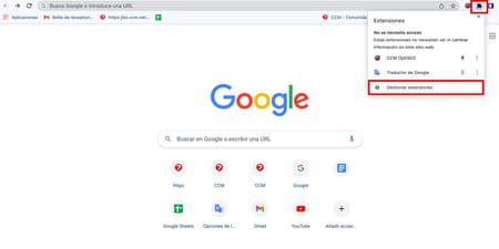 Cómo abrir extensiones de Google Chrome