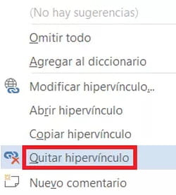 Eliminar, quitar, hipervínculos, Word, todos