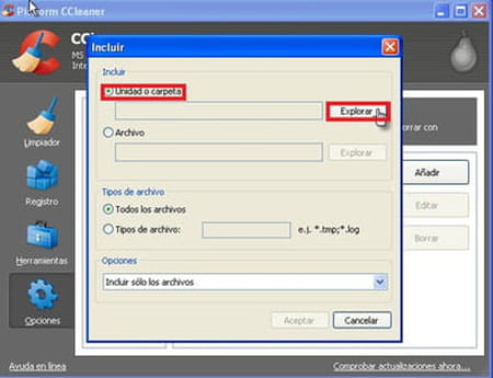 Instalación y configuración de CCleaner