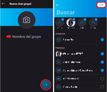 Crear un chat grupal de Skype