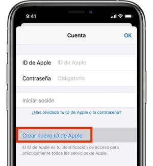 Cómo crear un ID de Apple