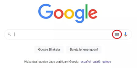 Cómo activar el teclado virtual en el buscador de Google