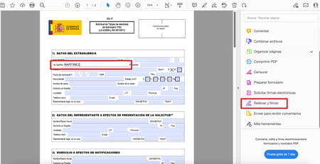 Cómo completar un formulario en PDF