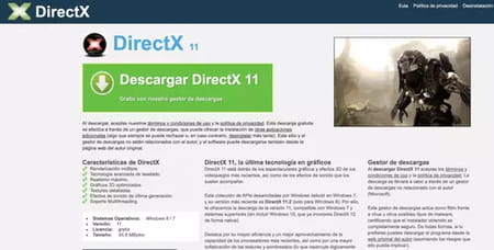 Solución a "DirectX ha encontrado un error irrecuperable"