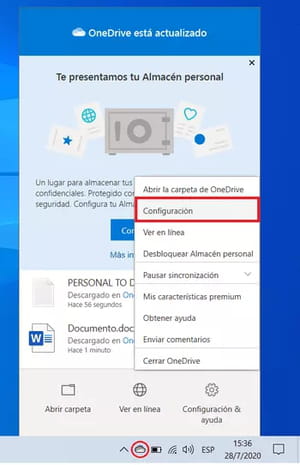 Desactivar o desinstalar OneDrive en Windows 10