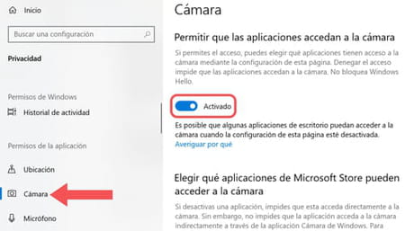 Cómo configurar la webcam del PC desde Windows