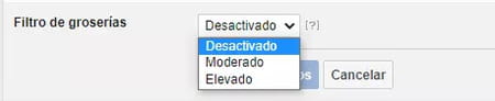 Cómo activar filtro de groserías en Facebook
