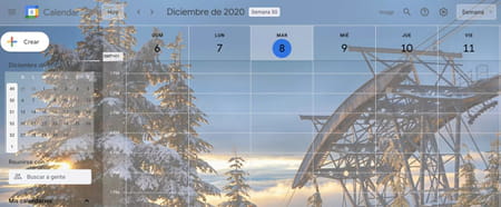 Cómo cambiar el fondo de Google Calendar