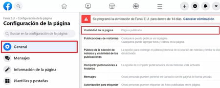 Cómo borrar una página de Facebook