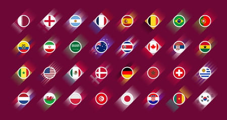 Selecciones que juegan en la Copa del Mundo 2022 Catar