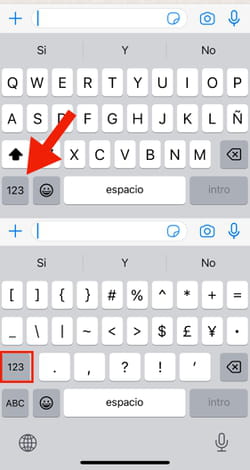 Cómo poner símbolos y emojis en iPhone