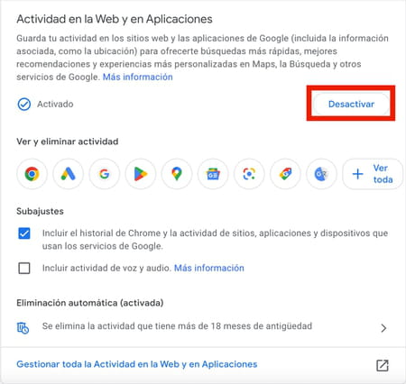 Cómo evitar que Google guarde información sobre ti