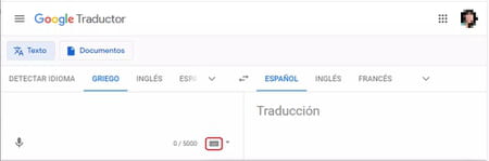 Como activar el teclado en pantalla en Google Traducción