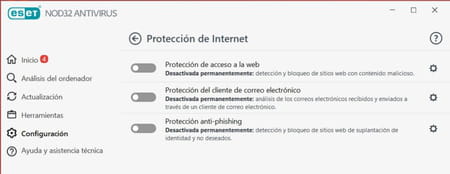 ¿Cómo desactivar el antivirus ESET NOD32 permanentemente?