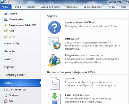 Pestaña de Ayuda en Word: para qué sirve, funciones