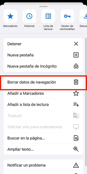 Cómo borrar la caché en Google Chrome