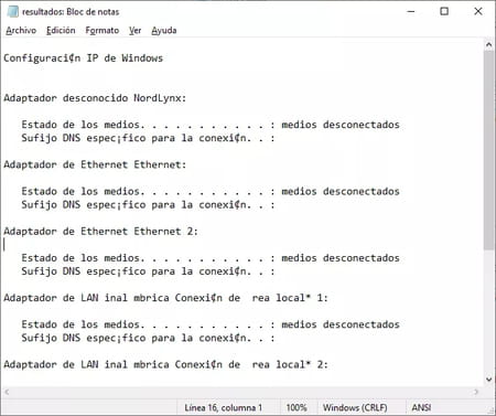 Cómo guardar los resultados de un comando en un archivo de texto