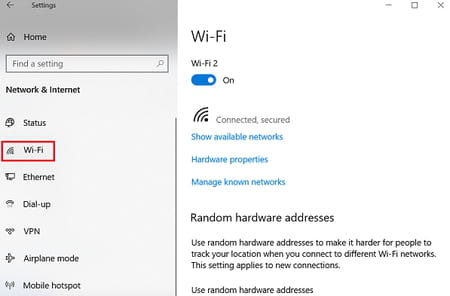 Cómo activar el wifi de Lenovo en Windows 10