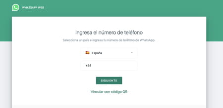 Cómo abrir WhatsApp Web con tu número de teléfono