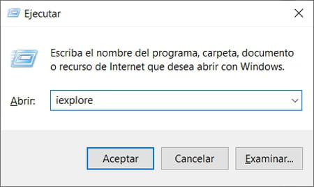 Cómo abrir Internet Explorer en tu PC desde Ejecutar