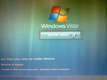 Instalar Windows Vista desde cero