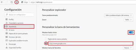 ¿Cómo cambiar la página de inicio de Microsoft Edge?