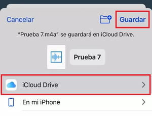 Cómo pasar notas de voz en iCloud