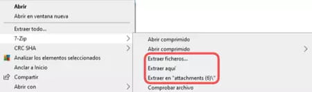 Cómo descomprimir con 7-Zip