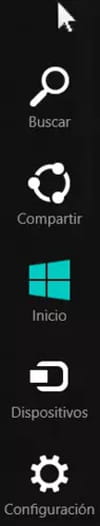 Barra de Charms en Windows 8