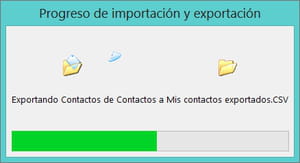 Exportar contactos de Outlook