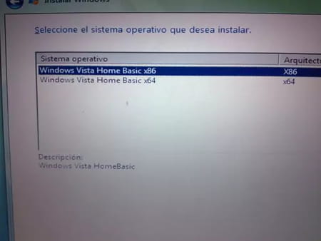 Instalar Windows Vista desde cero