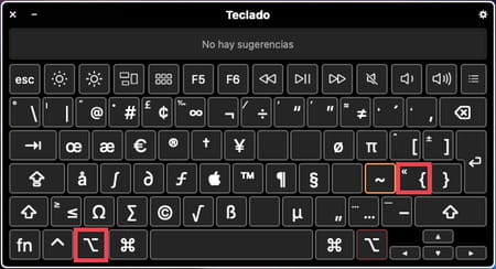 Cómo escribir llaves con el teclado de Mac