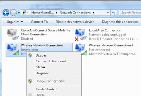 Cómo activar el wifi de Lenovo en Windows 7