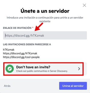 Enlaces de invitación no válidos – Discord