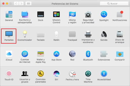 Rotar la pantalla en Mac