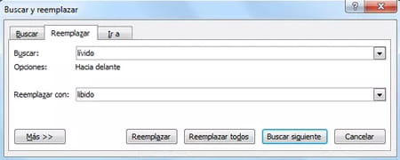 Usar la opción Buscar y reemplazar de Word