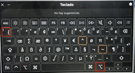 Cómo poner llaves en el teclado de Mac