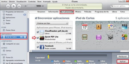 Cómo transferir la app descargada a tu iPhone o iPad