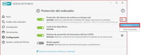 ¿Cómo desactivar el antivirus ESET NOD32 permanentemente?