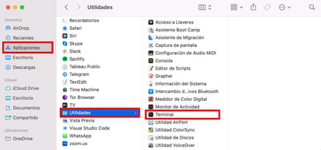 Cómo abrir la Terminal en Mac