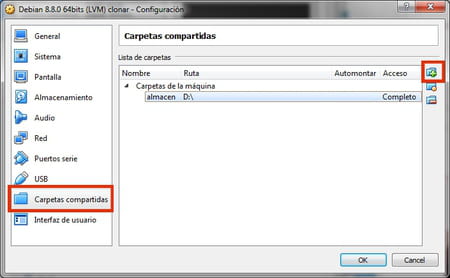 Cómo crear una carpeta compartida en VirtualBox