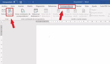 Cómo crear etiquetas con plantilla en Word para imprimir y pegar en paquetes