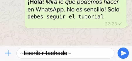 Negrita, cursiva y subrayado en WhatsApp