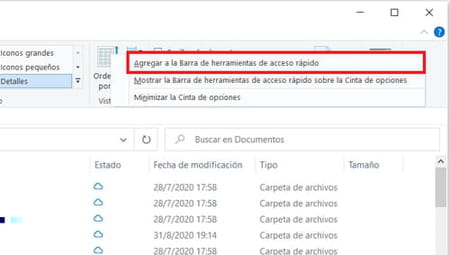 Mostrar la barra de menús en Windows 10 y Windows 8