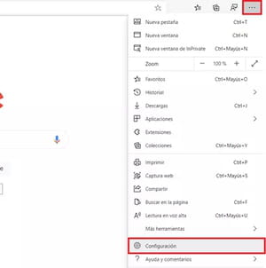 Cómo habilitar clic derecho en Microsoft Edge