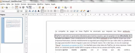 Cómo abrir y editar un PDF en LibreOffice